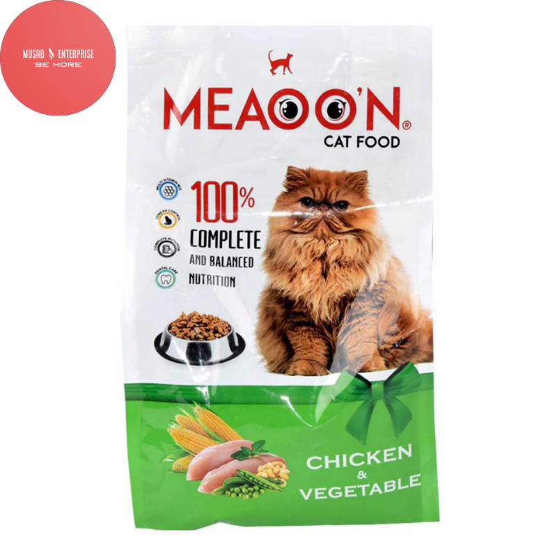 Meaoon Adult Cat Food, Chicken & Vegetable, All Sizes Available (400gm, 1Kg, 3Kg)