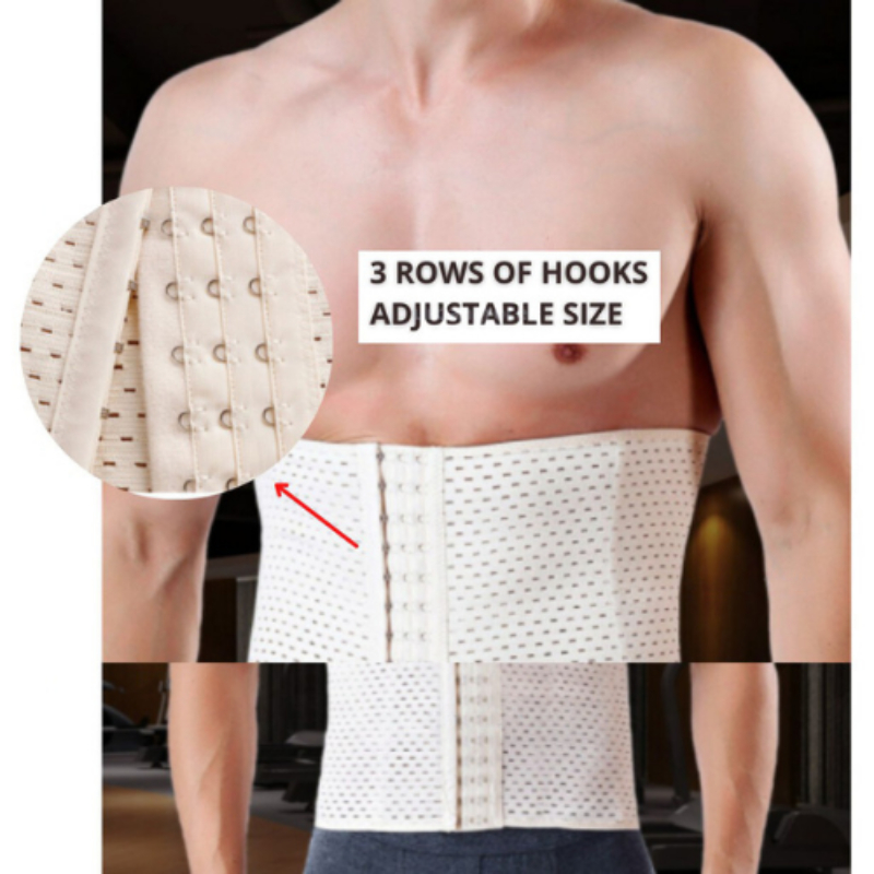 3 Steps Hooks Instant Belly sharper tummy tuck Slimming Waist Belt body sharpening for Mens