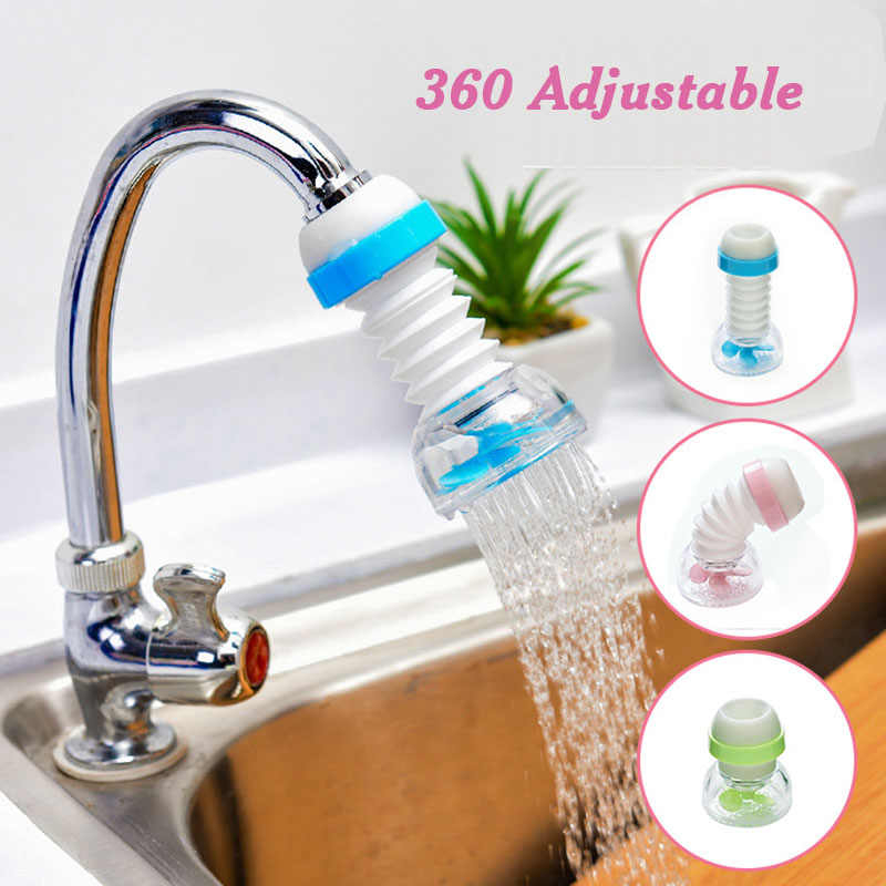 Fan Kitchen Shower Splash Fan Faucet 360 Adjustable Flexible Kitchen Faucet Kitchen tap nozzle Tap Water Filter 3 Level With Clip