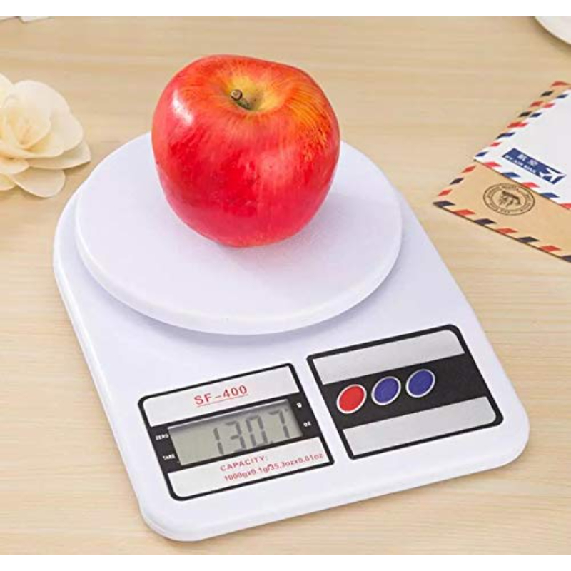 Electronic Multicolour Digital Kitchen Scale 10kg/1g SF-400 Digital Weight Machine
