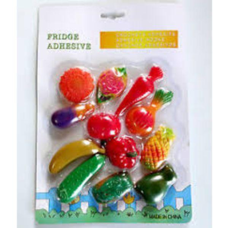 Fridge Magnet Plastic Vegetable Colorful Kitchen Decoration gift 12 Pcs