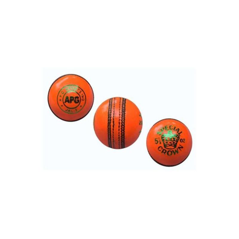Pack of 2 -  Indoor Rubber Cricket Balls - Orange - 100gm