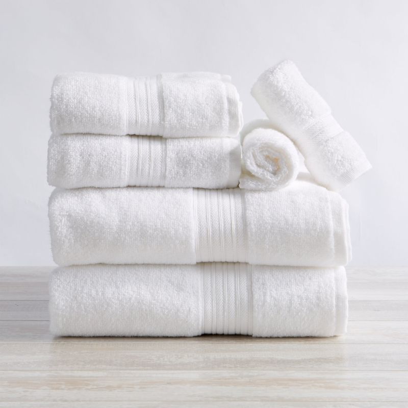 Al Ferash Hotel & Spa Quality 6 Pcs Absorbent & Soft Decorative Bathroom & Kitchen Towel Set
