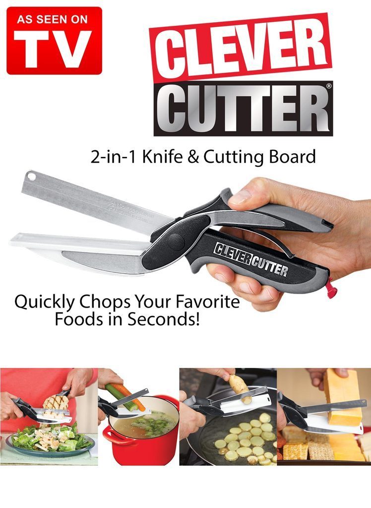 Smart Cutter 2 in 1 Knife & Cutting Board/Slicer/Chopper