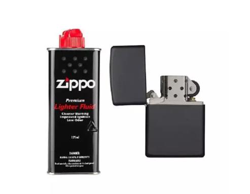 Silver Stylish Zipo Lighter with Fluid