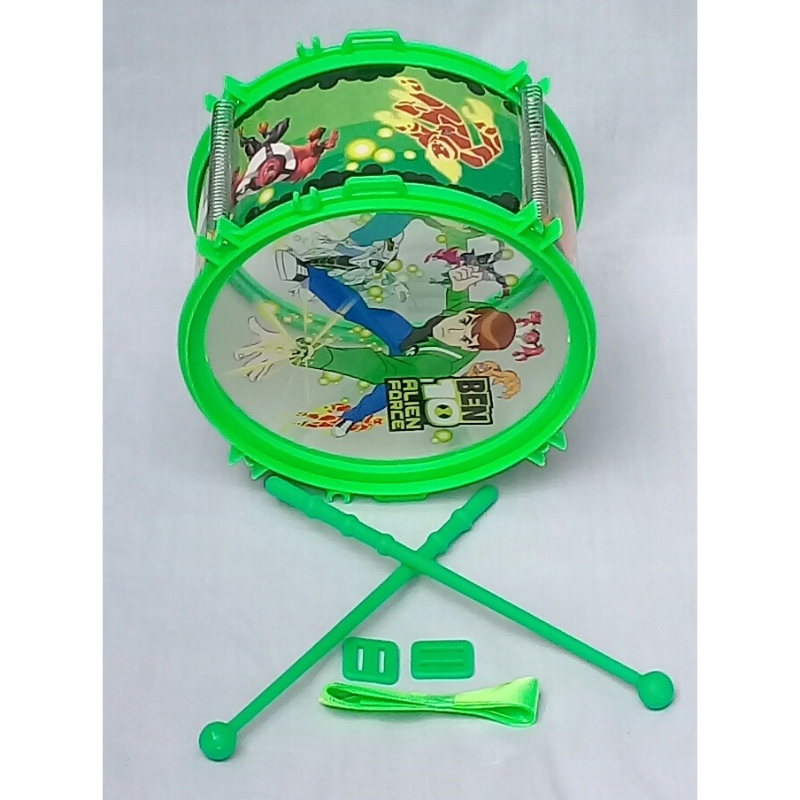 MINI DRUM SET FOR Kids Drum (Ben 10) Set Beats Music Toy CHARACTER TOY MUSICAL DRUM SET INSTRUMENT TOYS
