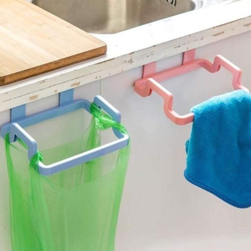 Plastic Trash Garbage Bag Stand Towel Holder