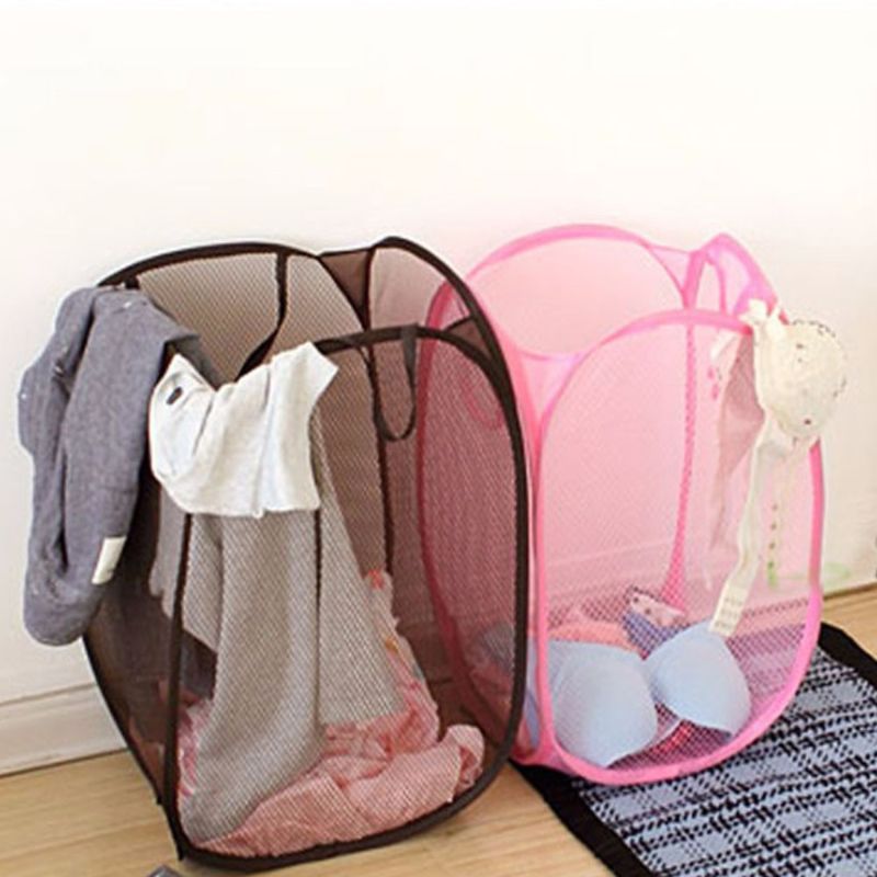 New Stylish Net Laundry Basket – Multicolor
