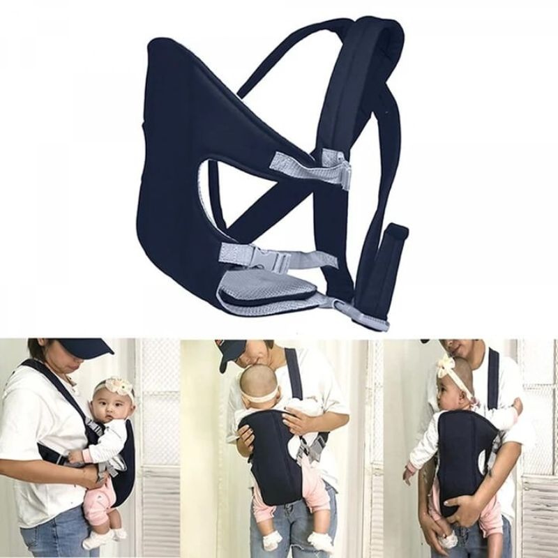 Adjustable Newborn Sling Backpack Baby Carrier - Blue