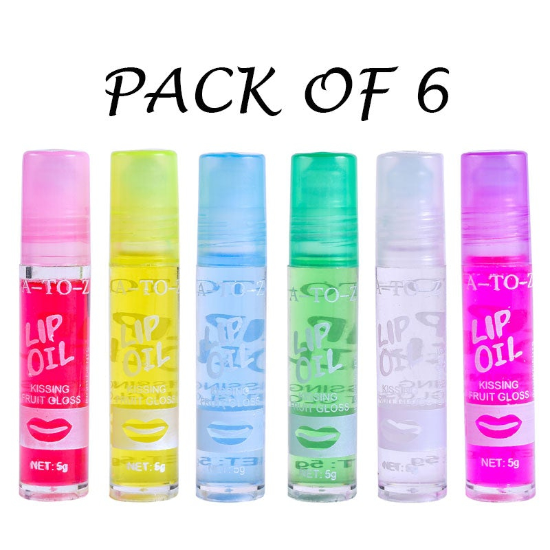 Natural Fruity Moisturizing Lip Care Oil Pack OF 6