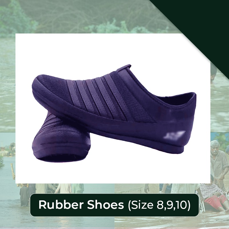 PACK OF 3 - ADULTS RUBBER SHOES SIZE 8,9,10