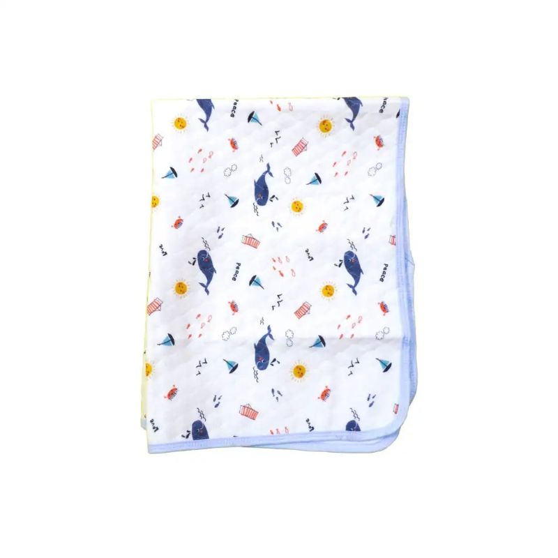 Whale Premium imported baby changing sheet
