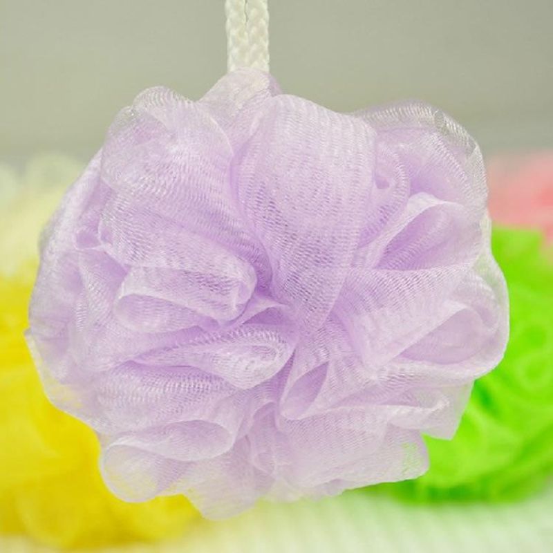 Colorful bath ball Scrub Strap Exfoliate Puff Sponge Loofah Flower Lace Ball ball bath towel scrubber Body cleaning