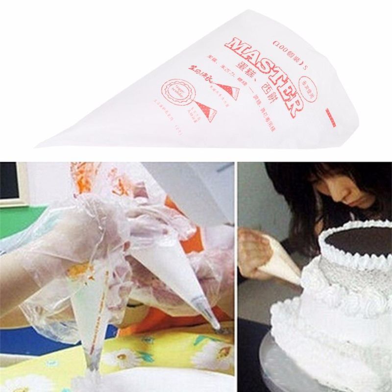 Disposable Cream Pastry Cake Icing Piping Decor Drcorate Bags Baking Tool 50pcs