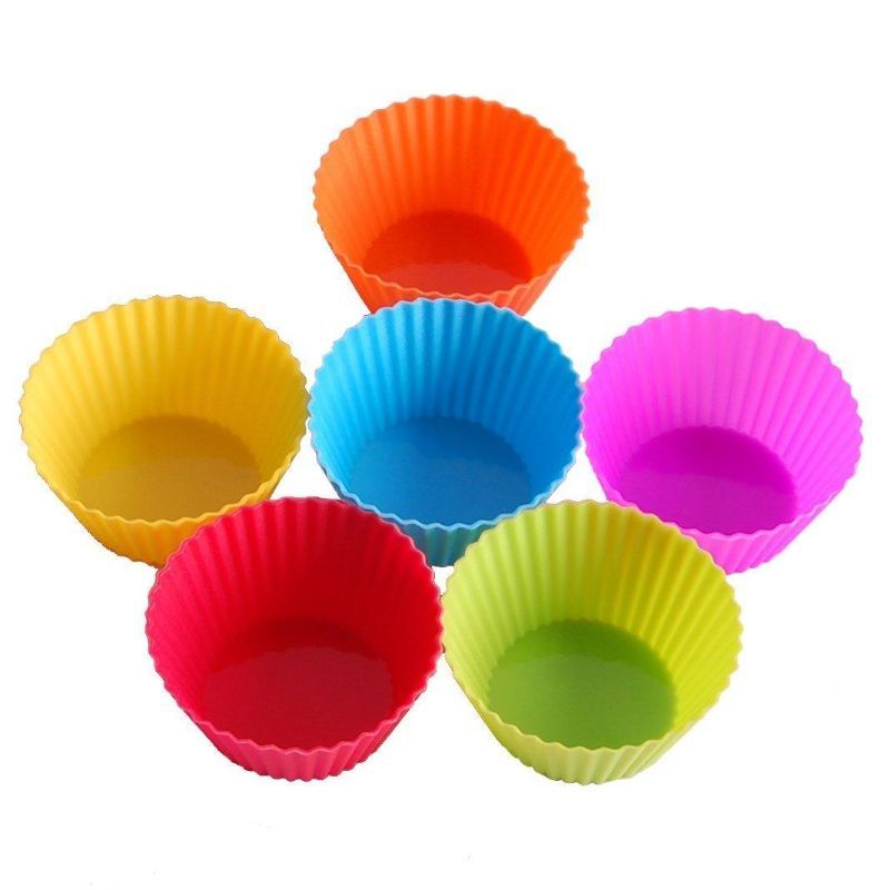 Reusable Silicone Baking Cups, Pack of 06
