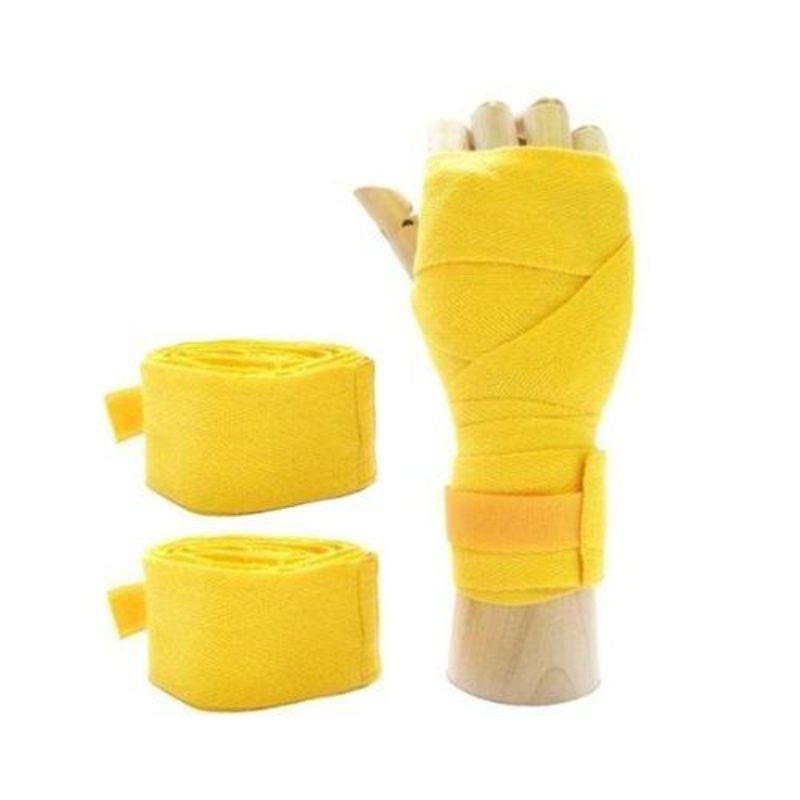 Pack Of 2 - Yellow Work Out Wrist Wraps