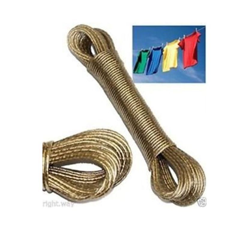Heavy Duty Wet Cloth Laundry Rope PVC Coated Metal Cloth Drying Wire - 20 metres