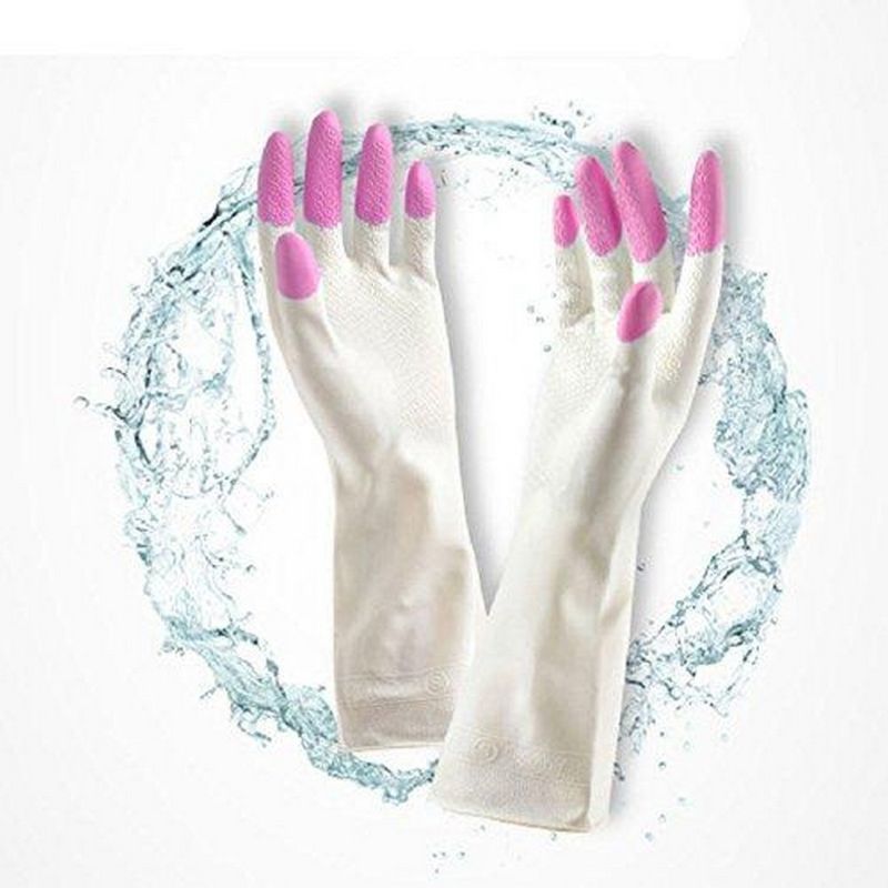 Dish washing Kitchen Glove, Long Sleeve Thin Latex Working, Painting, Gardening Gloves, Pet Care