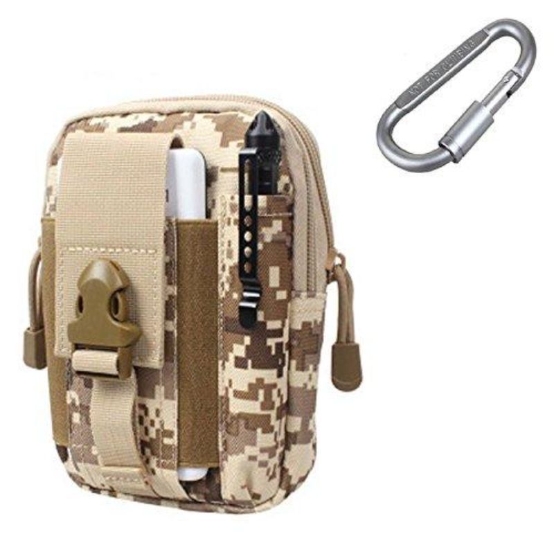 Waist Pack Multi Purpose Bag EDC Pouch Utility Upgraded Version with Strap Camping Hiking Pouch Nylon Cell Phone Bag