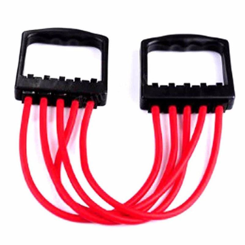 Rubber Expander Fitness Sporting Rope Type Exercise Yoga Sport Muscles Chest Exercises Tubes Pulling Trainer - Red