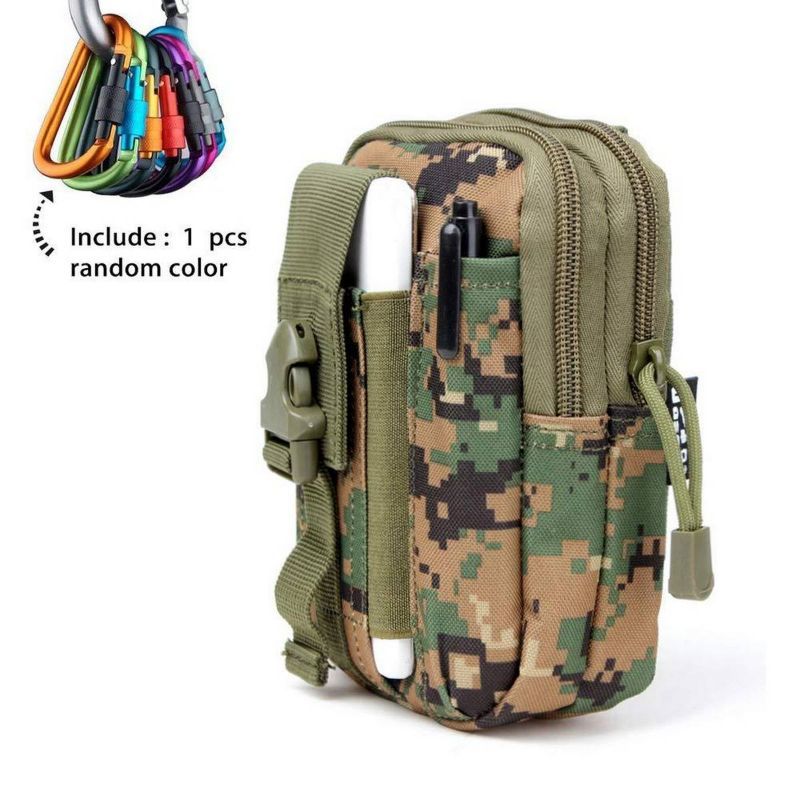 Waist Pack Multi Purpose Bag Pouch Utlity Upgraded Version with Strap Camping Hiking Pouch Nylonn Cell Phonee Bag