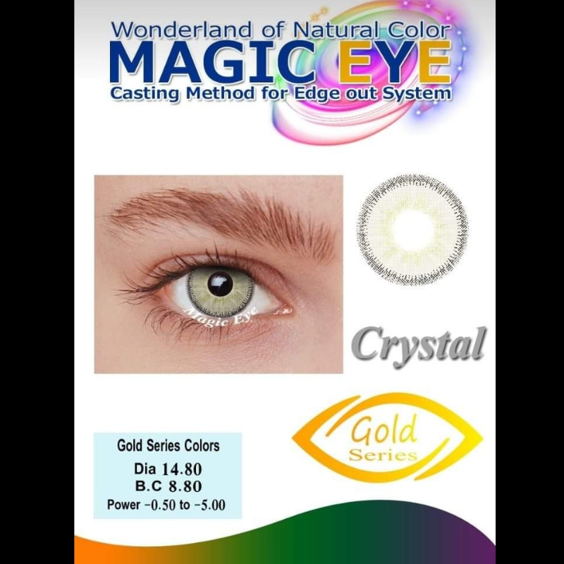 MAGIC EYE GOLD SERIES SOFT COLOR CONTACT LENSES CRYSTAL