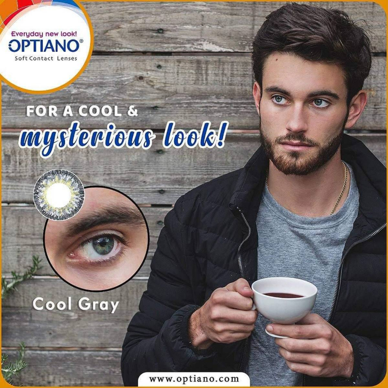 Color Contact Lenses Cool Gray Premium Quality Branded with Free Kit