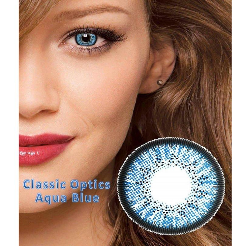 DAILY WEAR Aqua Blue Double shade Contact Lenses-US Vision