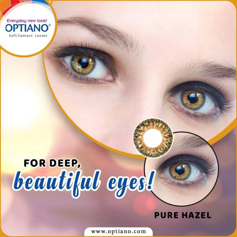 Color Contact Lenses Pure Hazel Premium Quality Branded With Free Kit