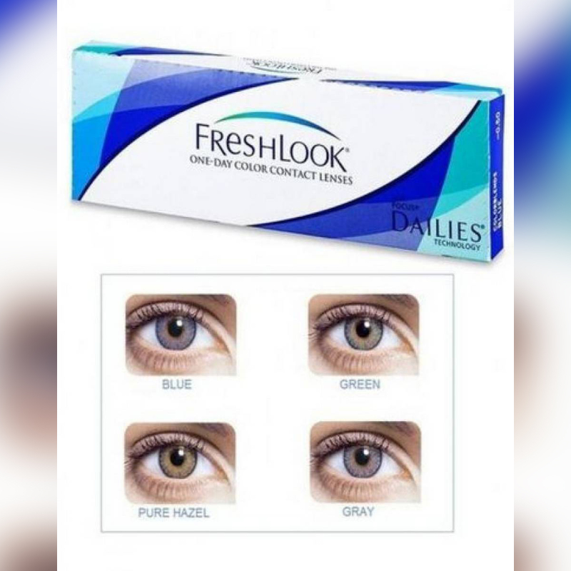 Blue Soft Contact Lenses With Kit