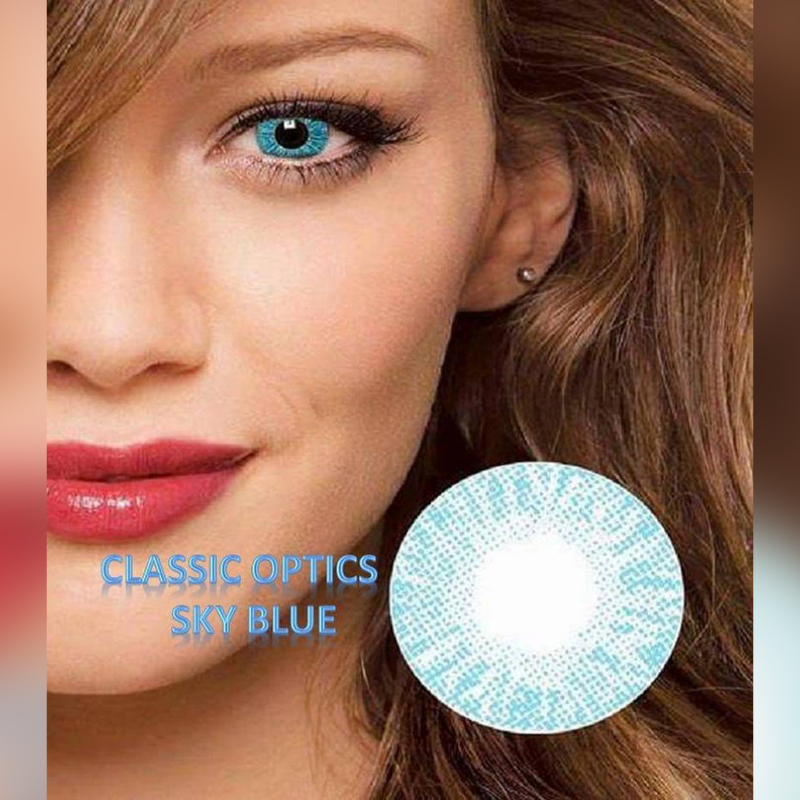 US vision Sky Blue Single shade Contact Lenses Daily Wear