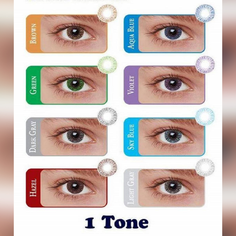 Violet Single shade Contact Lenses-Bridal Colors