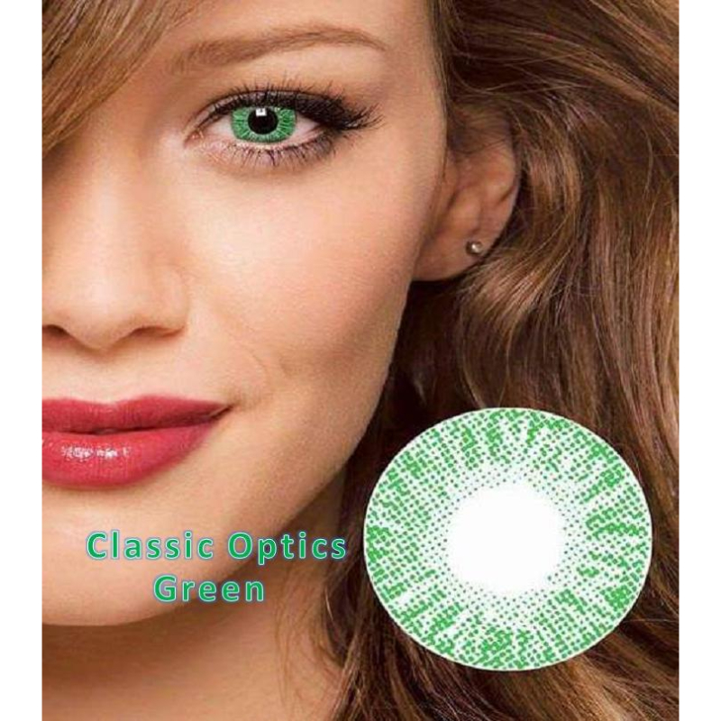 Green Single shade Contact Lenses-Bridal Colors