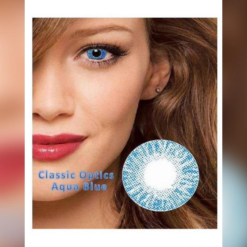 Aqua Blue 1 Tone Contact Lenses-Us Vision