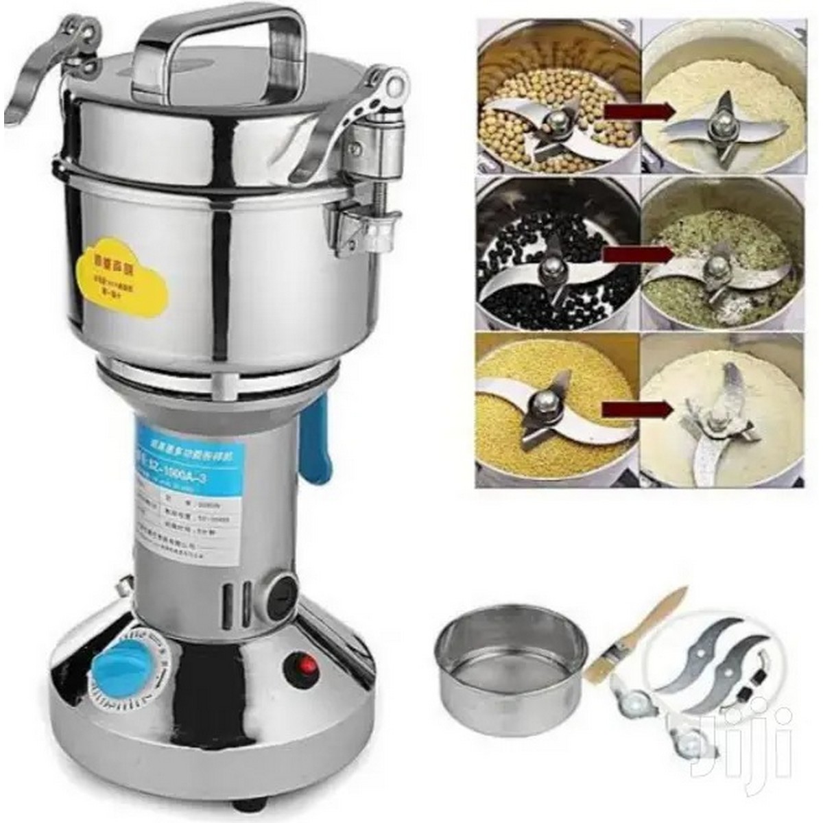 Silver Crest Electric Powerful Powder/Cereal Grinder - All Metal