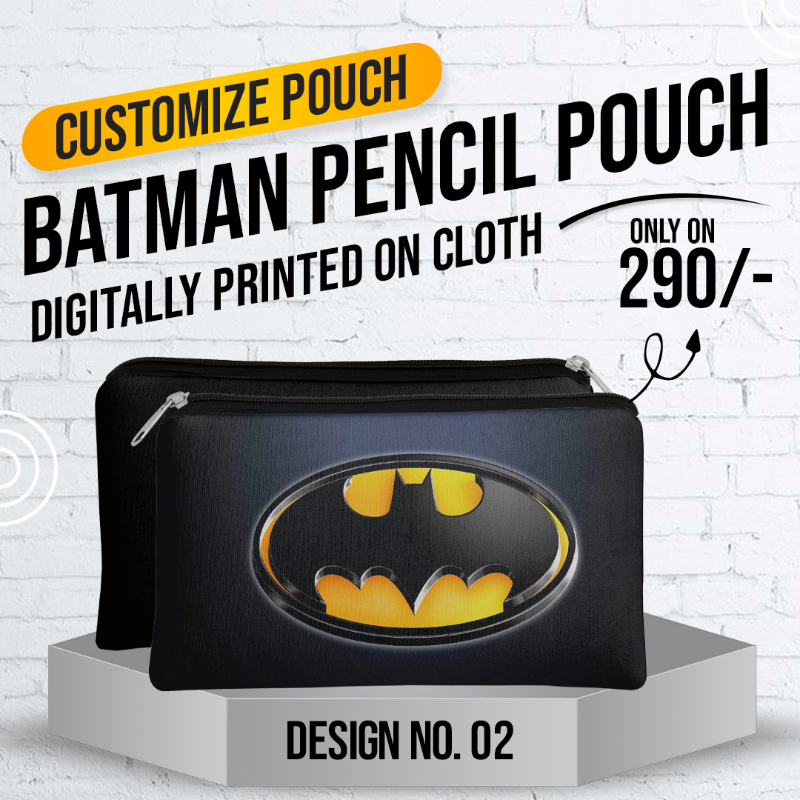 Badman Pencil Pouch (Digitally Printed on Cloth) D-2