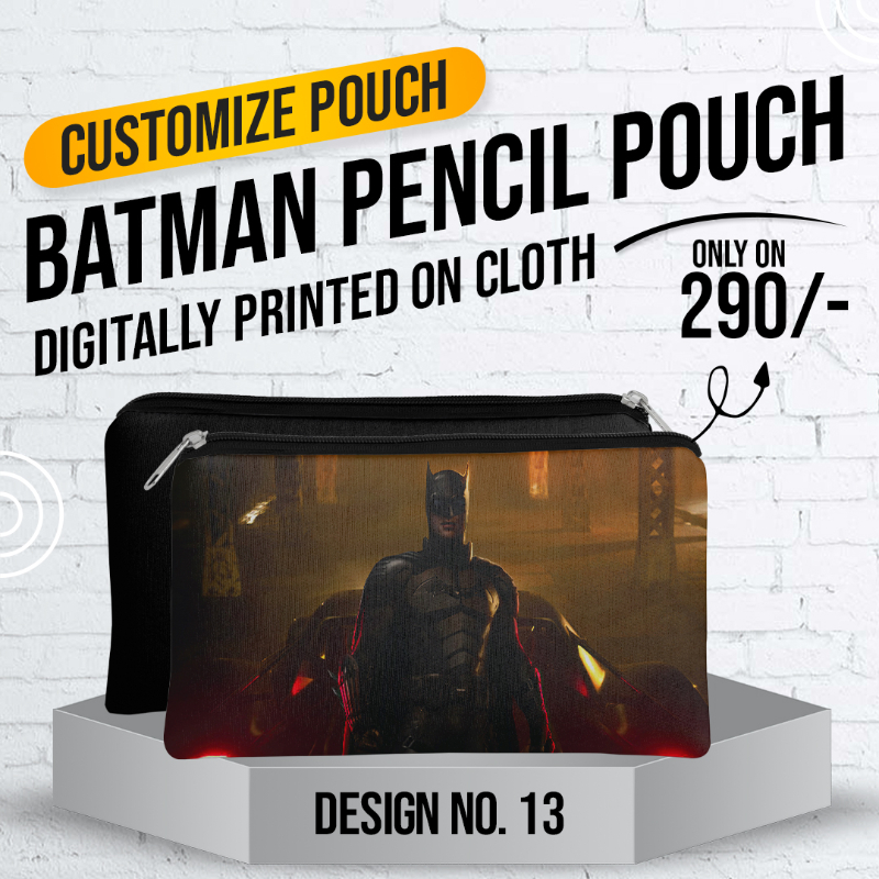 Badman Pencil Pouch (Digitally Printed on Cloth) D-13