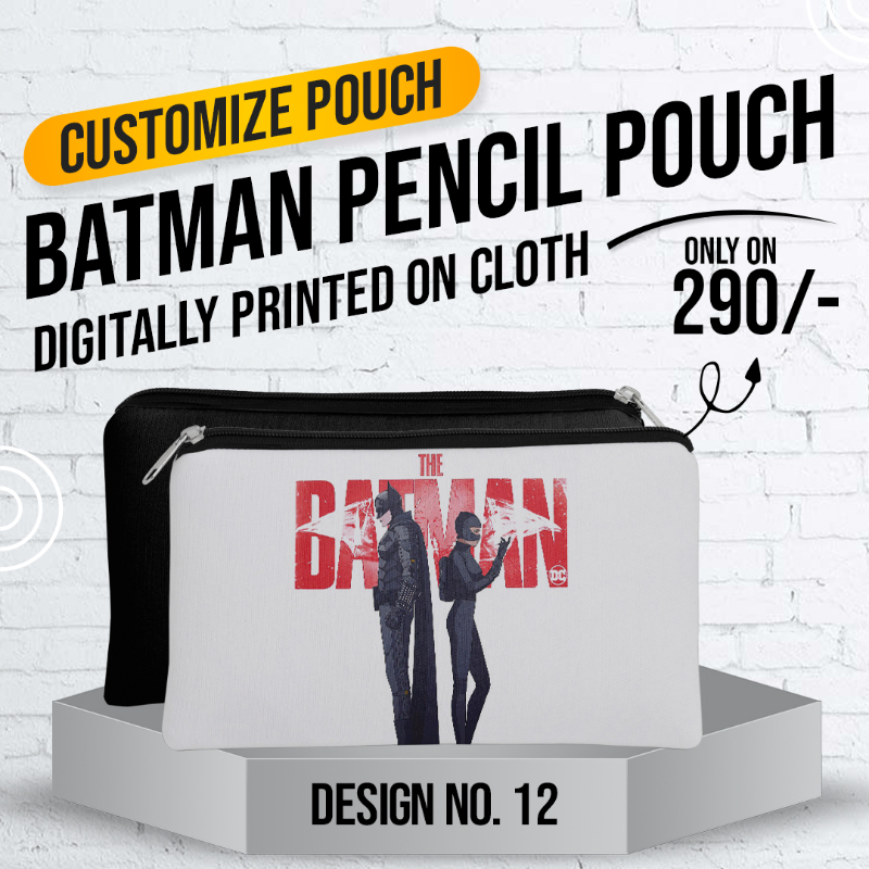 Badman Pencil Pouch (Digitally Printed on Cloth) D-12