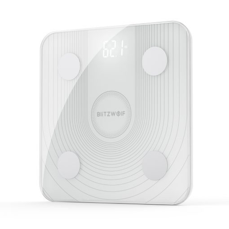 BlitzWolf BW-SC1 Smart Body Fat Scale with “G” Sensor, Accurate BIA Chip, All-round Health Data, Dual Weighing Modes, Modern Styling