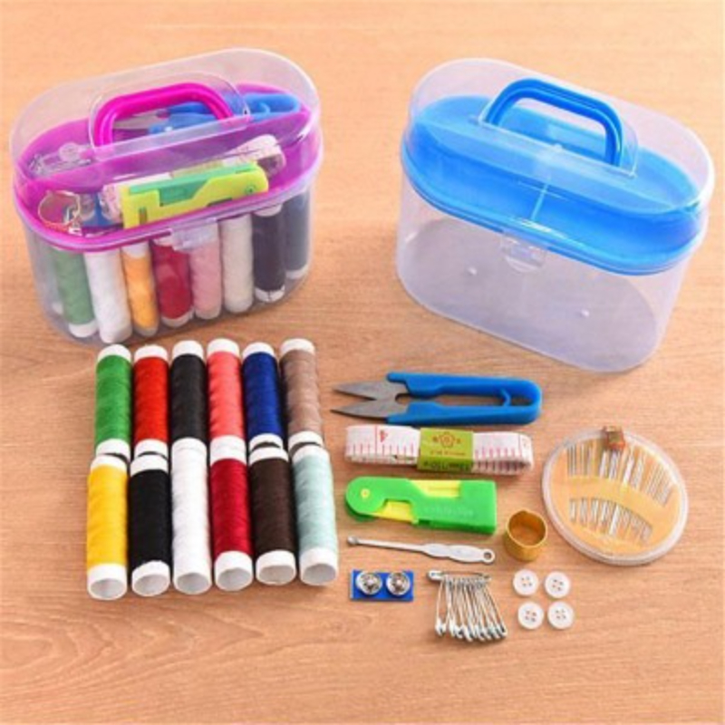 Mini Sewing Box Kit with 10 Threads set