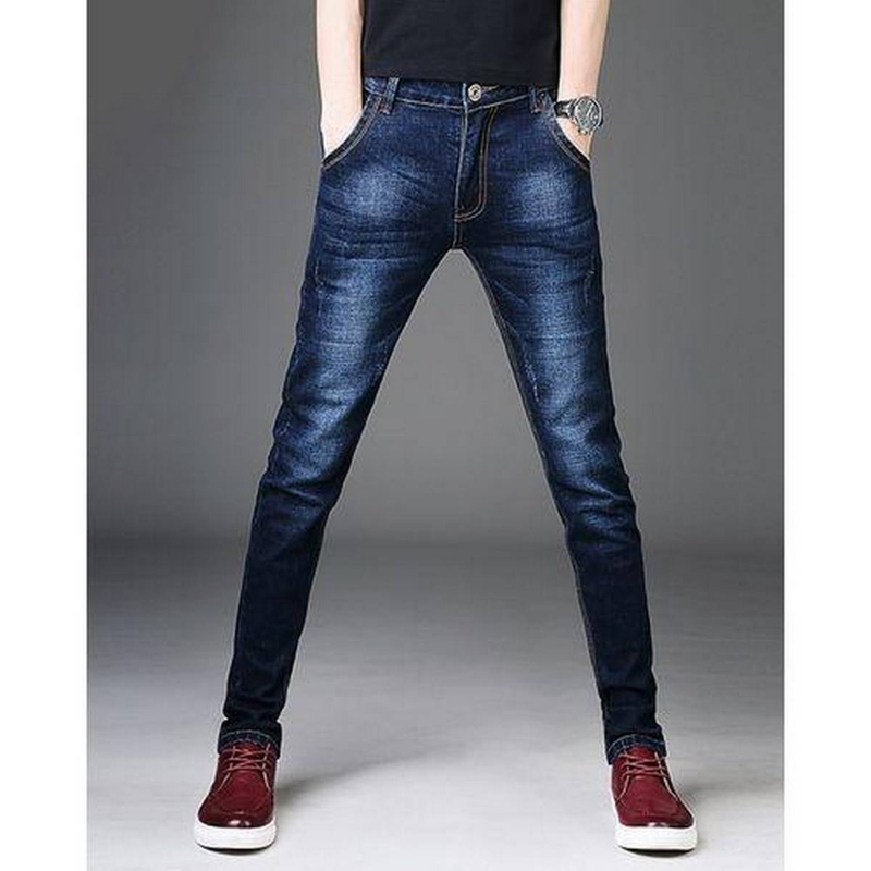 Skinny Dark Blue Jeans For Men
