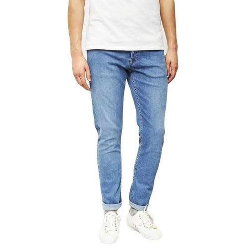 Men's Plain Stretchable Light Blue Jeans