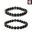  Men Bracelet Pack of (Black+Black)