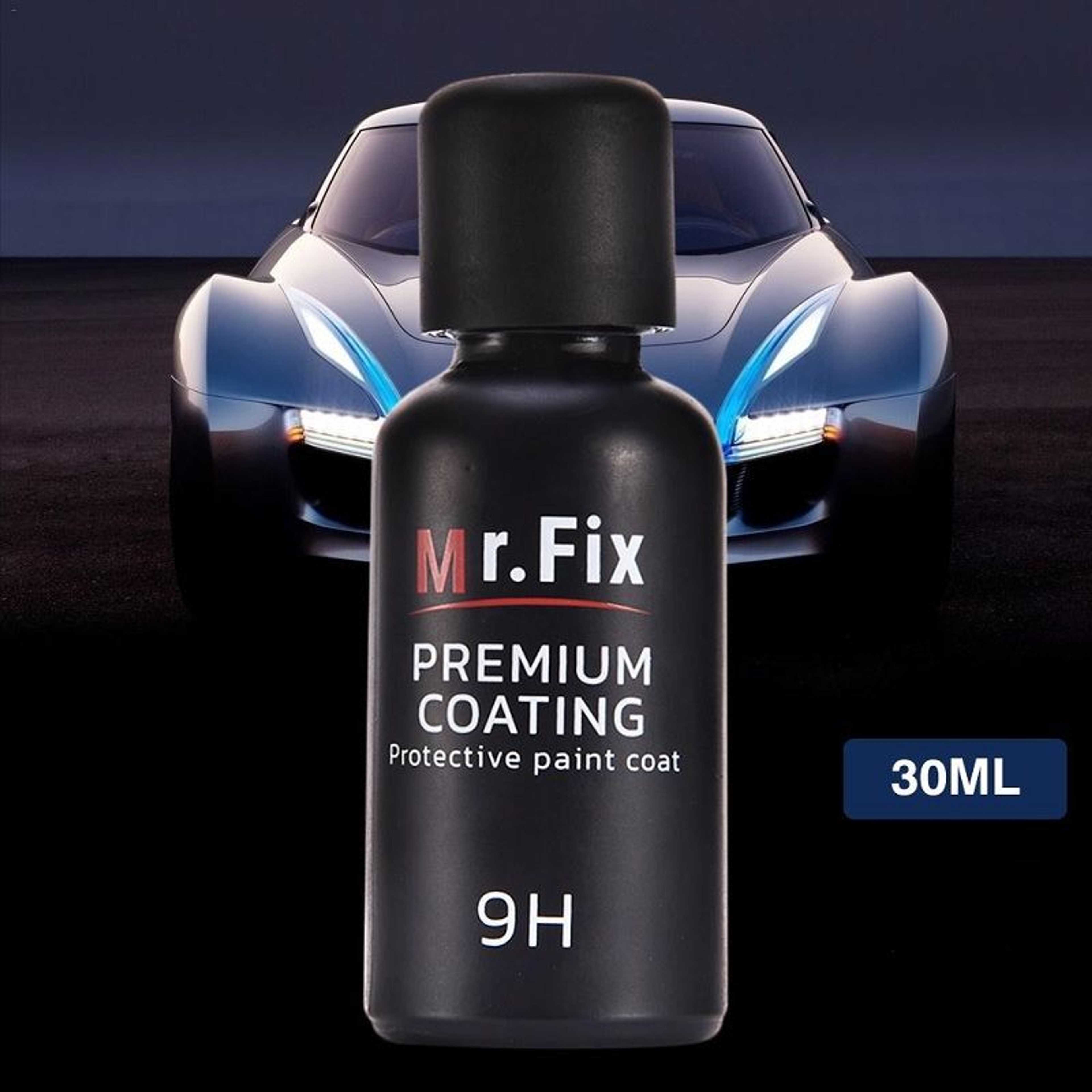 9H Mr Fix Car Premium Coating Super Hydrophobic Glass Coating Car Liquid Ceramic Coat Auto Paint Care Nano-Plated Crystal Crystallized Coating Automotive Auto Detailing Car Polish Anti-Scratch