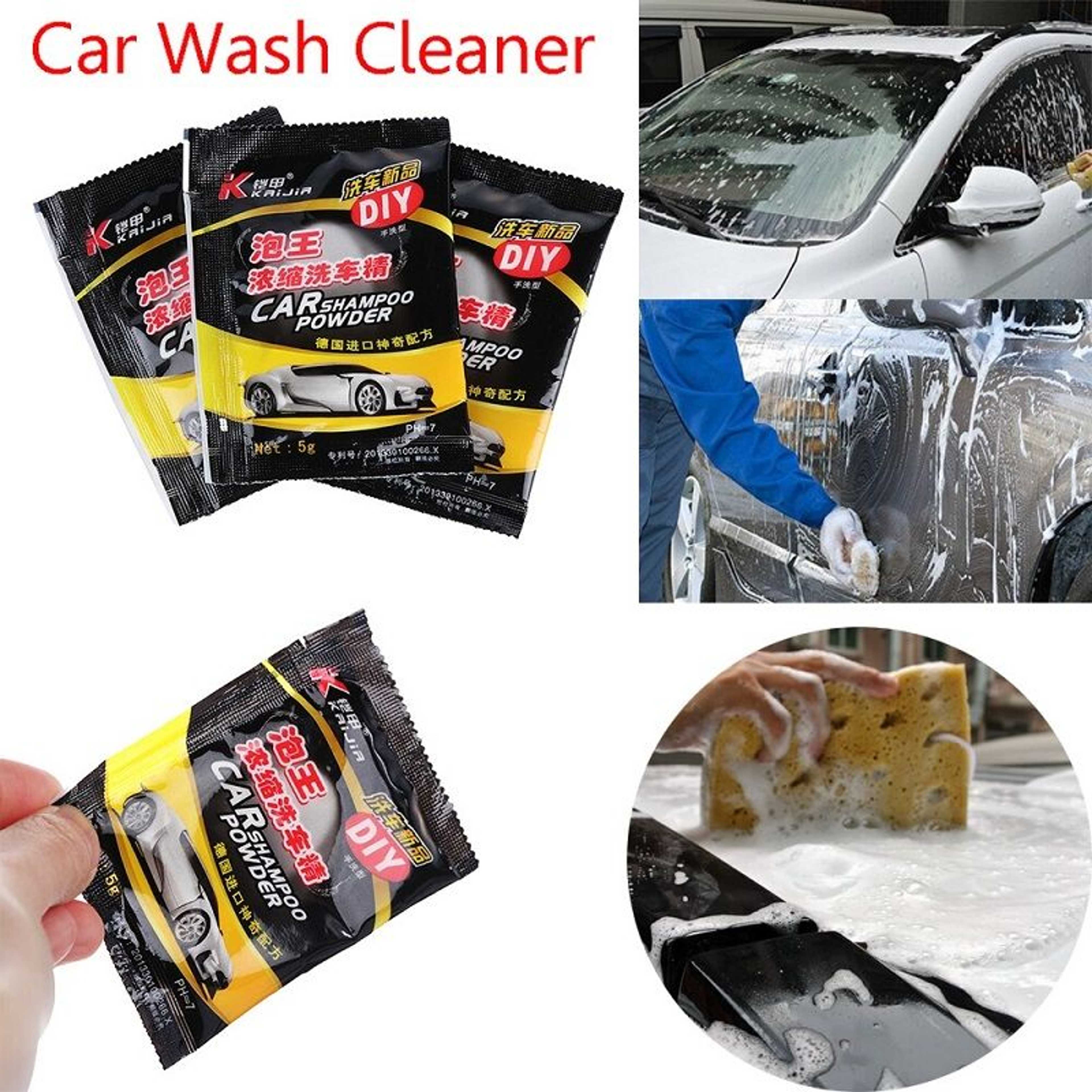 Pack Of 5 Car Wash Shampoo Powder Foam Cleaner