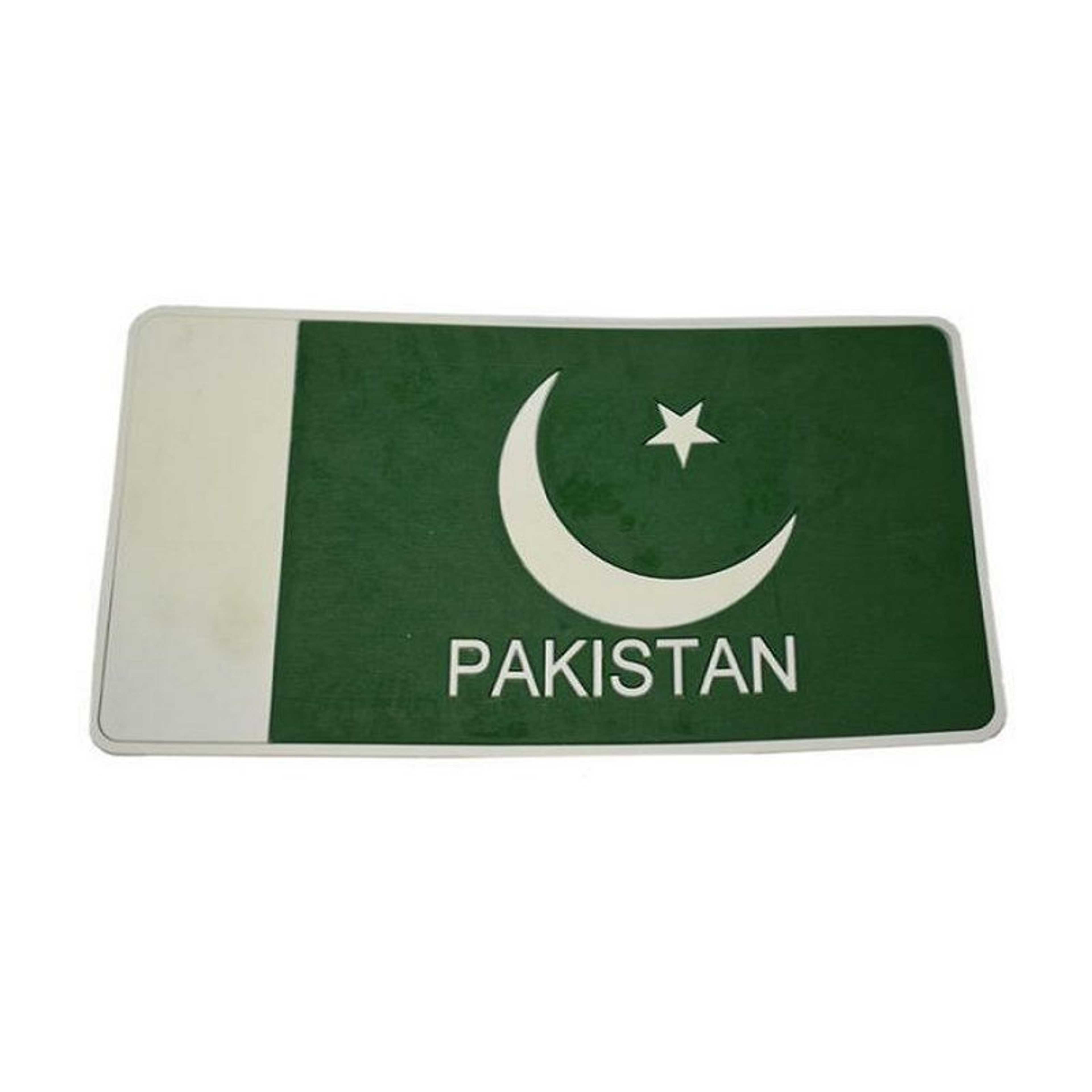 Anti Slip Non Slip Mat Pakistan Flag For Car Dash Board 10 x 5 Inch
