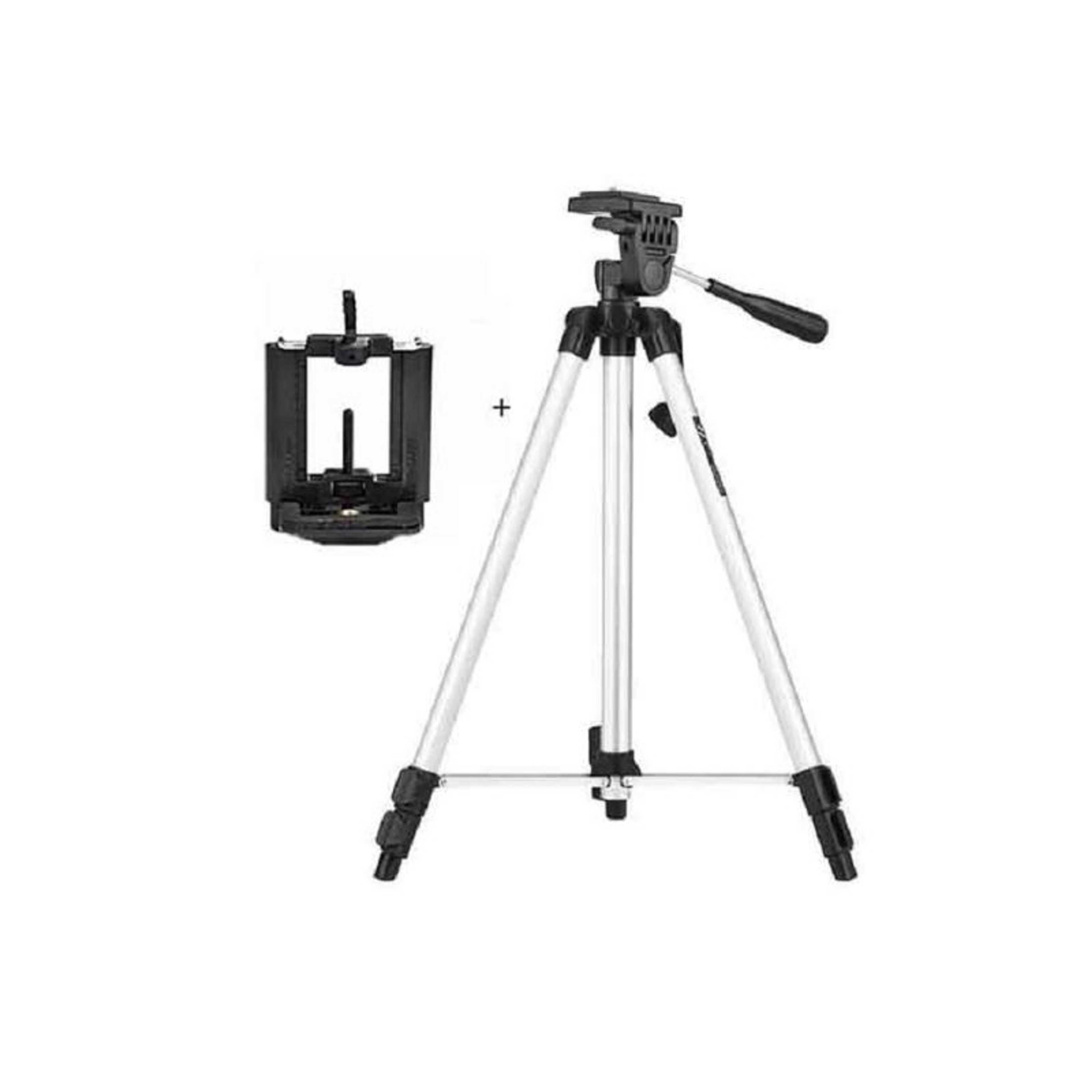 Tefeng TF-330A Professional Tripod Stand Aluminum - Silver