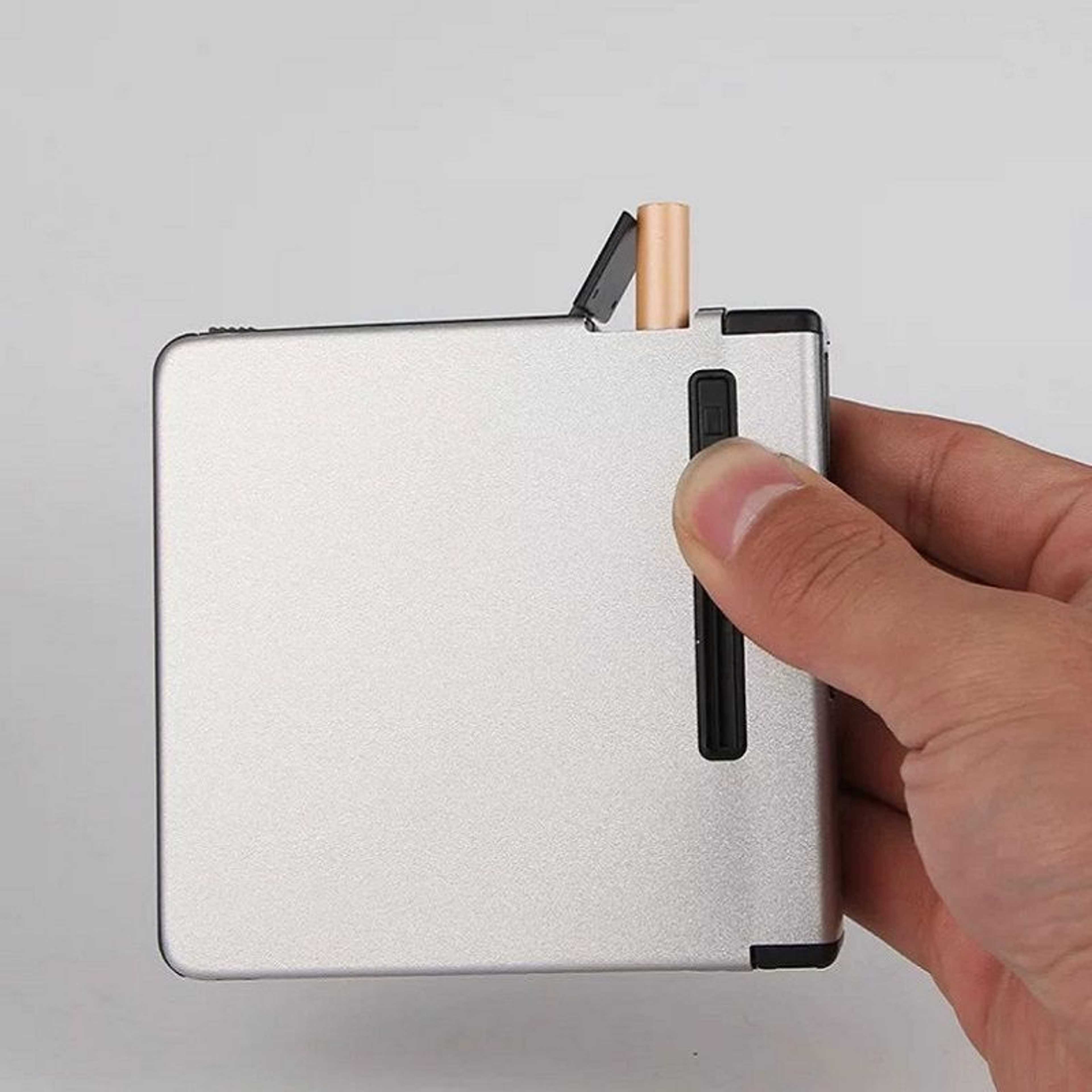 Metal Portable 12 Pcs Storage Box Case With Jet Flame Lighter
