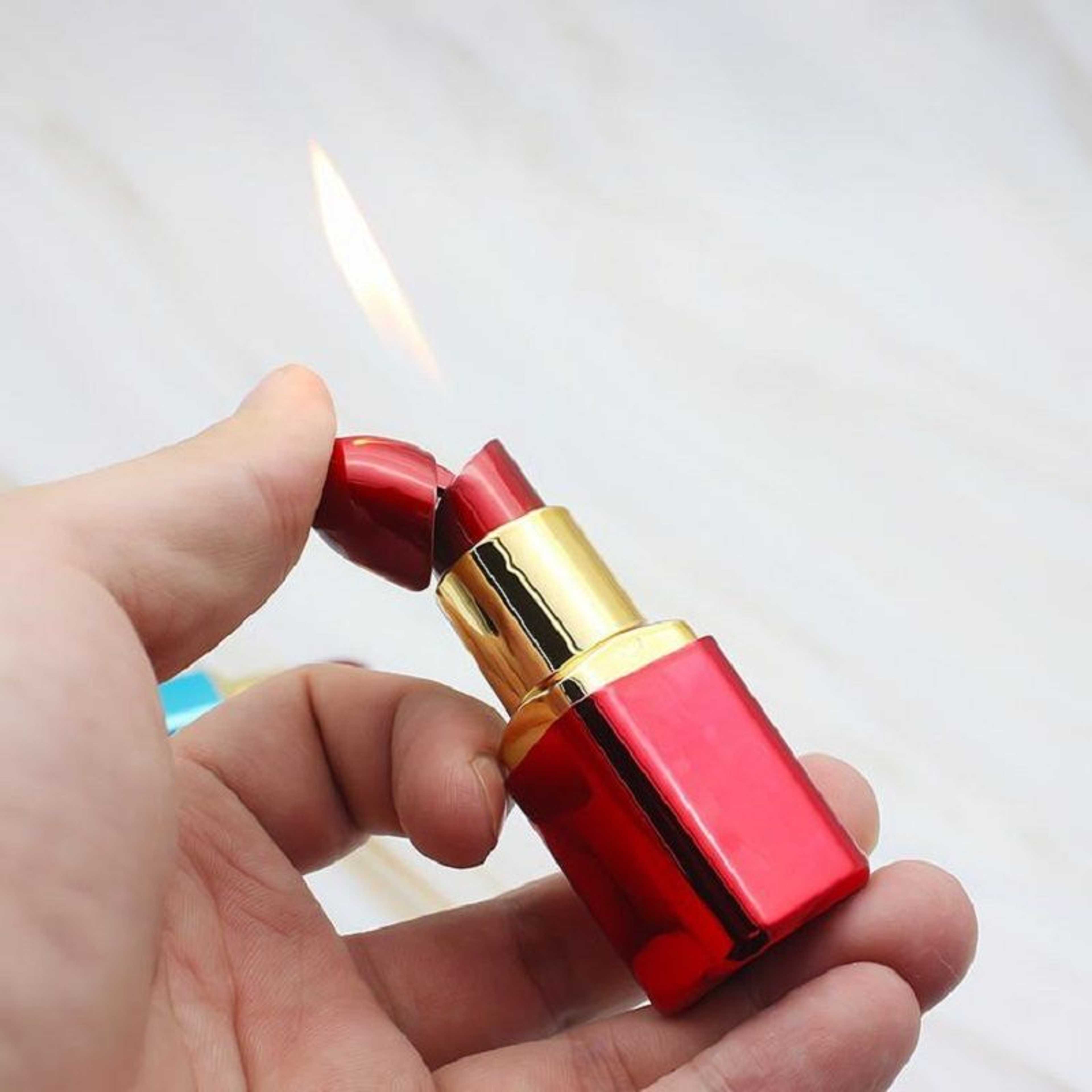 Creative Lipstick Style Butane Gas Lighter