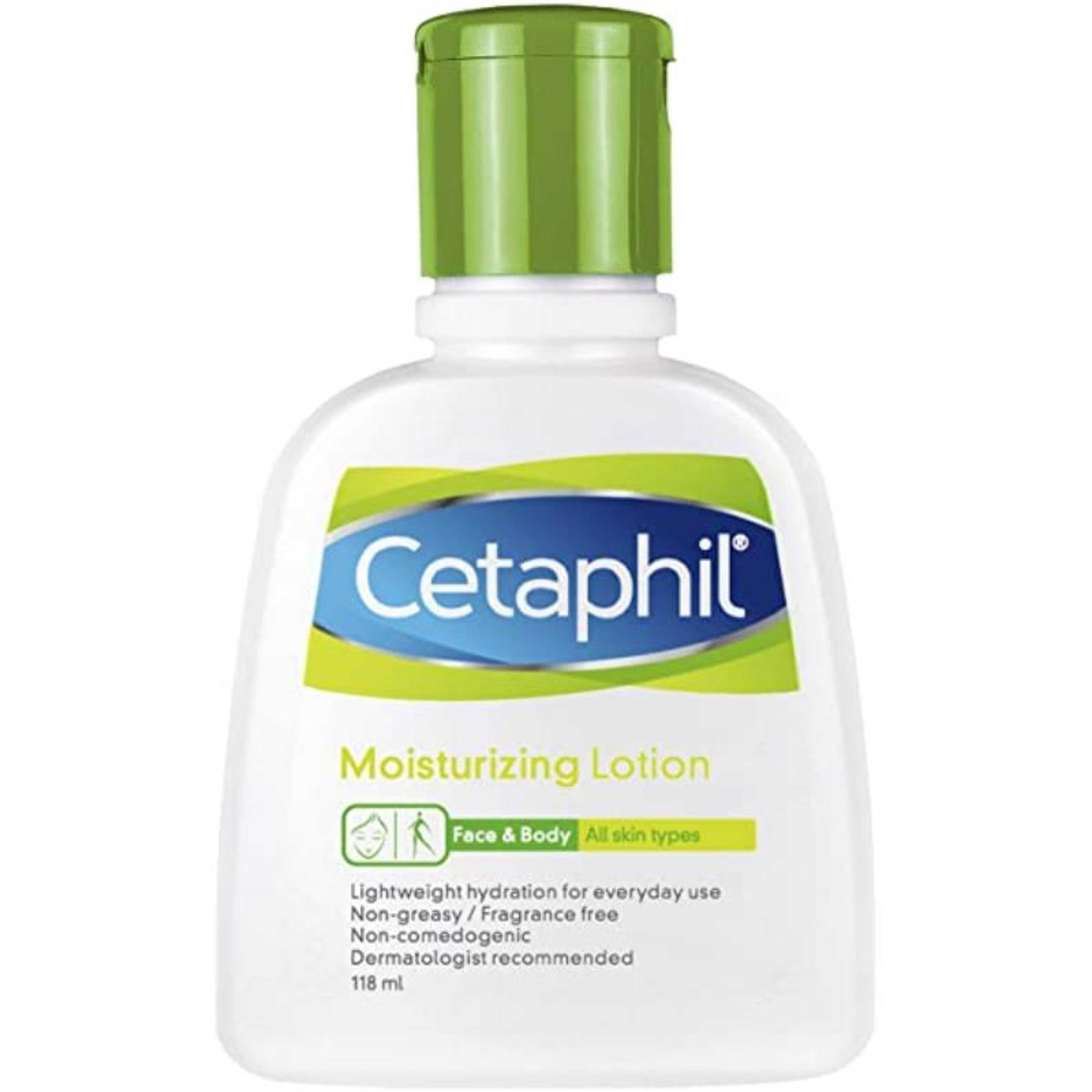"Cetaphil Moisturizing Lotion 118ml For Face and Body All Skin Types - Cetaphil Lotion - Cetaphil Moisturizer "